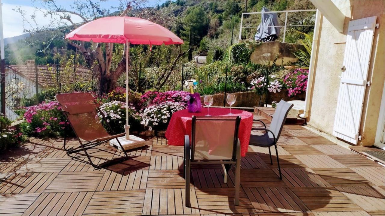 Studio Le Romantique A 20 Kms De Nice Bendéjun Exterior foto